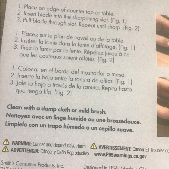 Smiths Housewares Edge Grip Basic Single Stage Knife Sharpener NEW - Picture 3 of 8